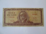 Cuba 10 Pesos 1970(an rar) discurs Fidel Castro,bancnota din imagini la cel mai mic pret