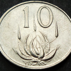 Moneda 10 CENTI - AFRICA de SUD, anul 1978 *cod 1187 B = SUID-AFRIKA