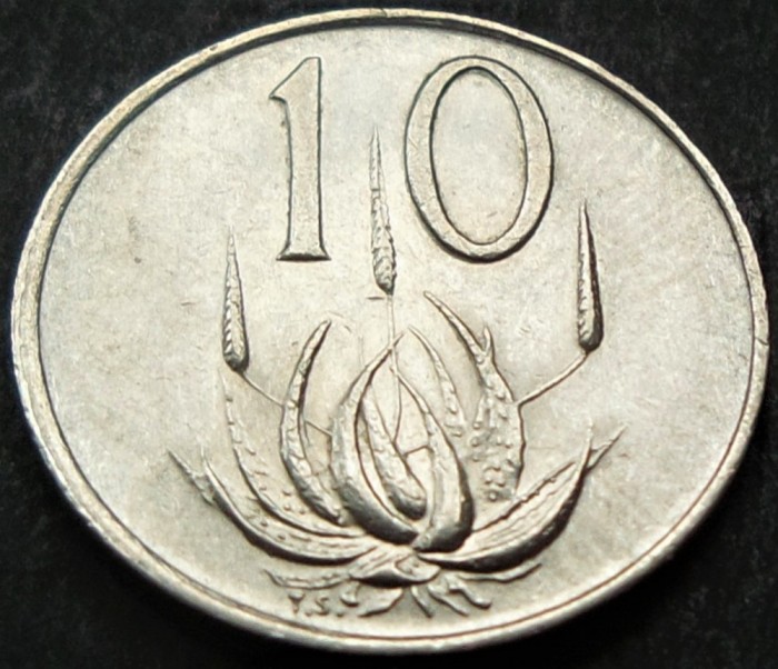 Moneda 10 CENTI - AFRICA de SUD, anul 1978 *cod 1187 B = SUID-AFRIKA