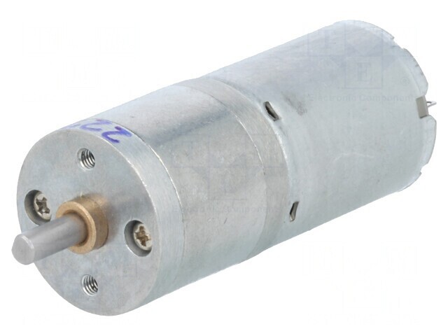 Motor DC cu Transmisie 12V 1,1A Ax Crestătură D 227:1 25x56 mm