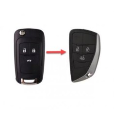 Carcasa cheie compatibila cu Chevrolet Cruze, Opel Astra H, Corsa D, Opel Astra J, Insignia conversie catre stilul modern, 3 butoane
