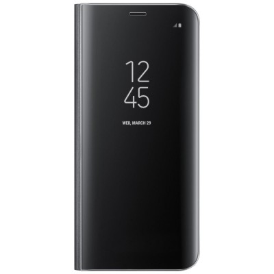 Husa Book Clear View Standing Cover compatibil Samsung S9+, Black foto