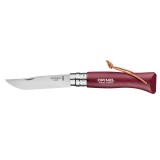 Cutit de buzunar N&deg;08, inox, 8,5cm, &quot;Colorama&quot;, Garnet - Opinel