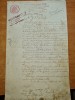 Act de vanzare din anul 1913 - timbru sec,timbru fix