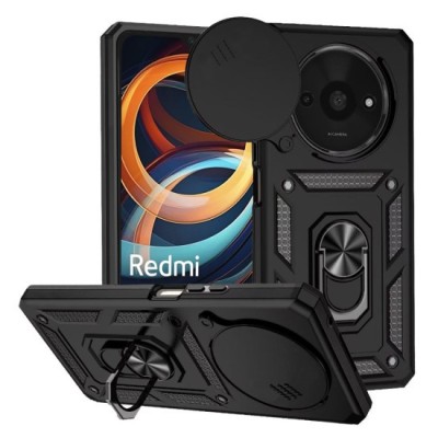 Husa pentru Xiaomi Redmi A3 - Techsuit CamShield Series - Black foto