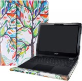 Husa de protectie pentru laptop Alapmk, compatibil cu 12 &quot;Acer Chromebook Spin 512 R851TN , piele PU, multicolor