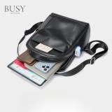 Cumpara ieftin Rucsac dama, BUSY LDY&amp;GTM&reg; Nova, piele naturala, negru