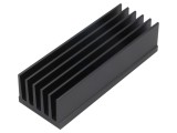 Radiator Extrudat cu Aripioare Negru 100mm x 36.8mm