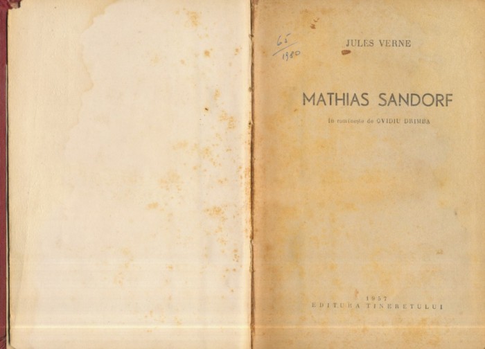 Jules Verne, &quot;Mathias Sandorf&quot;, 1966