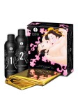 Masaj Nuru alunecos - Shunga Corp la Corp Set de Masaj - Vin Spumant cu Capsuni, SHUNGA Erotic Art