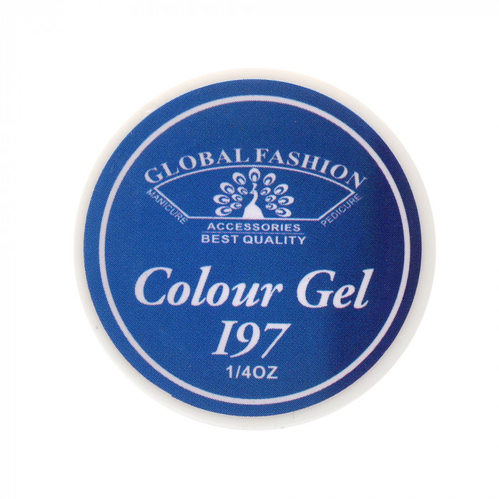 Gel color unghii, vopsea de arta, seria Royal Blue, Global Fashion, 5gr, I97