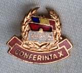 PCR - Conferinta a Xa UASCR, Insigna SUPERBA email la cald, anii 1970