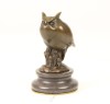 Bufnita-statueta din bronz pe un soclu din marmura BM-4, Animale