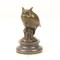 Bufnita-statueta din bronz pe un soclu din marmura BM-4