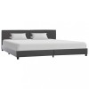 VidaXL Cadru de pat, gri, 180x200 cm, piele ecologică