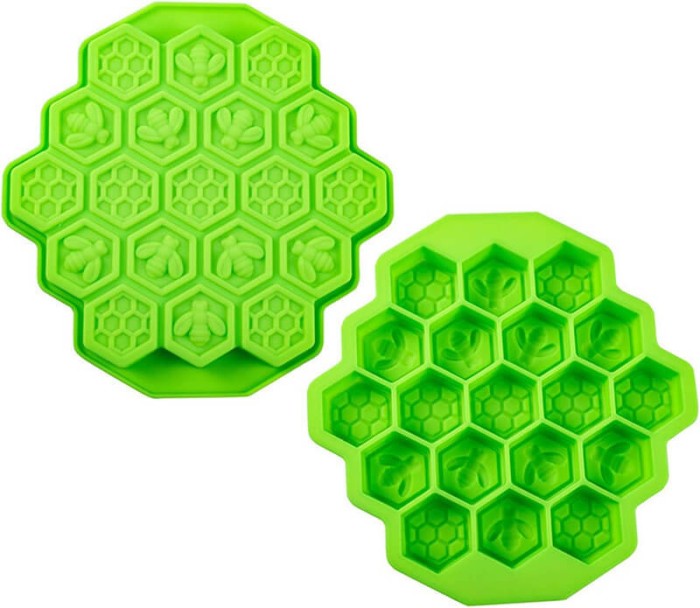 Forma pentru cuburi de gheata Edman Honey, silicon, verde