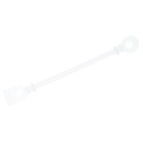 Set elastice Albe transparente intarite pentru bigudiuri/permanent 85 mm Silicon, 50buc