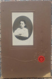 Portret fetita/ fotografie pe carton, Schmidlin Buzau, Furnisorul Curtii Regale, Romania 1900 - 1950, Portrete