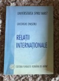 Gheorghe Onisoru / Relatii internationale