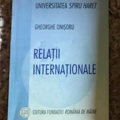 Gheorghe Onisoru / Relatii internationale