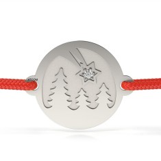 Bratara din argint cu snur model Steluta cazatoare