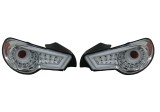 Set stopuri, lampa spate SUBARU BRZ, 06.2012-12.2020; TOYOTA GT-86, 06.2012-2021, partea stanga, dynamic indicator; LED; crom, transparent; TUNING,
