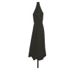 Parasol de gradina Gossi cu lumini led &oslash;395x245 cm, negru