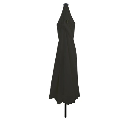 Parasol de gradina Gossi cu lumini led &amp;oslash;395x245 cm, negru foto