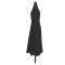 Parasol de gradina Gossi cu lumini led &oslash;395x245 cm, negru