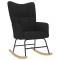 Scaun balansoar, negru, material textil