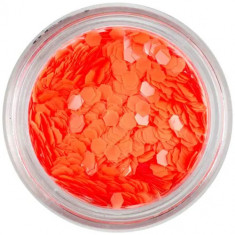 Hexagoane portocaliu-neon - 3mm