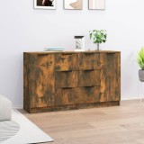 Gossi servanta, stejar fumuriu, 60x30x70 cm, lemn prelucrat