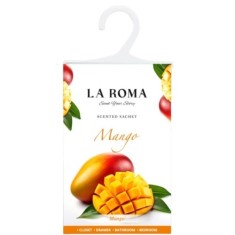 Saculet parfumat pentru dulap si sifonier, Mango, 26 g , aroma tropicala intensa, ideal pentru haine, sertare, masina sau bagaje