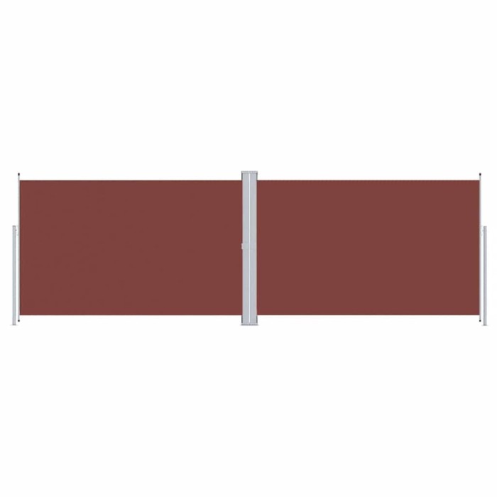 Copertina laterala retractabila, maro, 200x600 cm