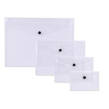 Set Mape Plastic, Transparent, Capsă, 4 Bucăți, Mărimi A4, A5, A6, A7, Oem