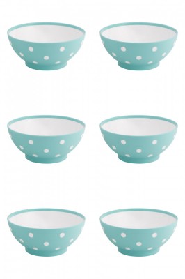 Set boluri, 6 piese, 750 ml, Plastic, Verde deschis foto