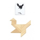 Set de Constructie din Lemn VIGA cu Modele , Jucarie Montessori Educativa pentru Copii, Creativitate si Distractie