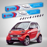 Cumpara ieftin Ștergătoare Smart Fortwo Coupe 450 1998-2004 | Set Față Flat Premium &ndash; TeamCar&reg;