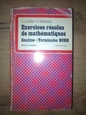 Exercices resolus de mathematiques