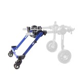 Walkinpets - Cărucior mini &ndash; roată frontală B2:4&quot; cu roata de cauciuc