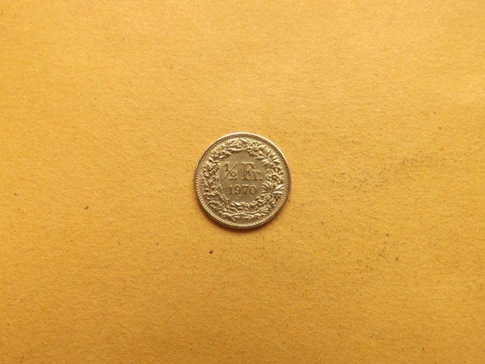 Elvetia 1/2 Franc 1970