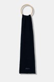 Tommy Jeans eșarfă din bumbac culoarea bleumarin, uni, AM0AM13685