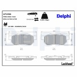 Set plăcuțe fr&acirc;nă DELPHI LP1456