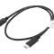 Cablu USB 2.0 USB C aurit 0,5m negru