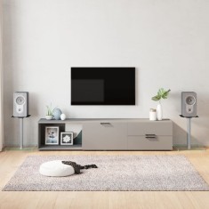 Gossi suporturi pentru difuzoare 2 buc, sticla securizata, 1 stalp