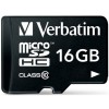 Card Memorie microSDHC Verbatim, 16Gb, Clasa 10 / UHS-1 U1, Cu Adaptor