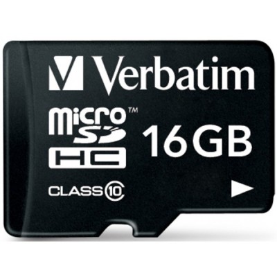 Card Memorie microSDHC Verbatim, 16Gb, Clasa 10 / UHS-1 U1, Cu Adaptor foto