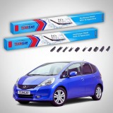 Cumpara ieftin Ștergătoare Honda Jazz Gen III (GE6/GE8/GG1-GG6/GP1) Hatchback 2008-2015 | Set Față Flat Premium &ndash; TeamCar&reg;
