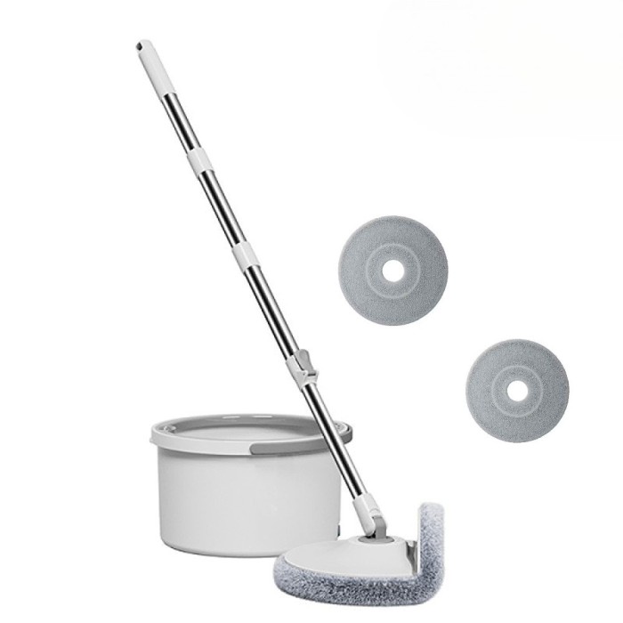 Mop Rotativ Dreamramp, Auto-Spălare, 2 Rezerve, Curăță Plinte &amp; Colțuri, Compartimente Apă Curată &amp; Murdară, Robinet de Scurgere