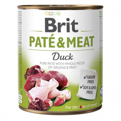 Brit Pat&amp;eacute; &amp;amp;amp; Meat Conservă de rață 800 g foto